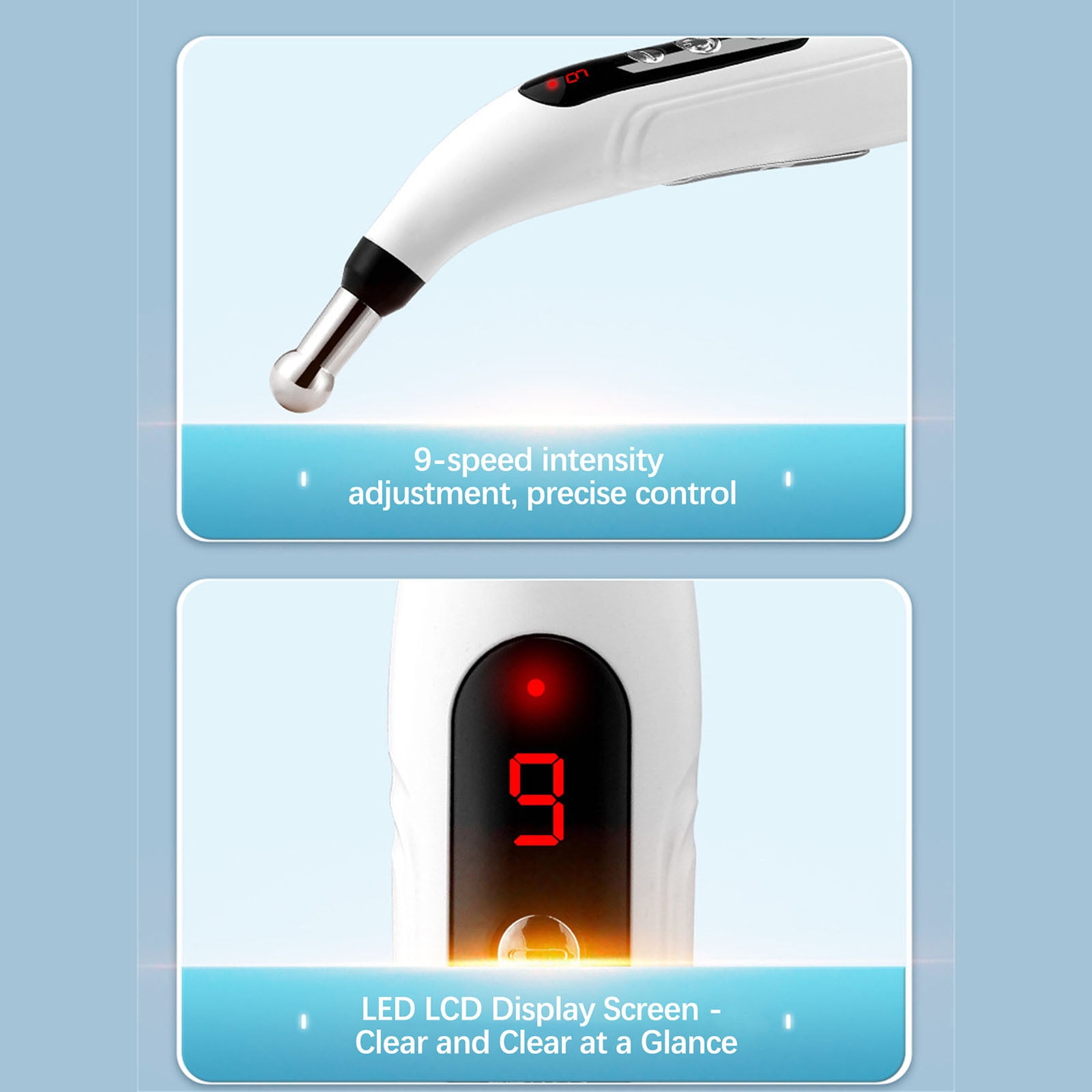 OugPiStiyk Mini Massager for Muscles, Rechargeable Pen Electronic Acupoint Dredging intelligent Acupoint Searching and Tendon Pulling Physiotherap instrument