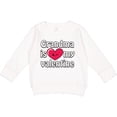 thumbnail image 2 of Inktastic Grandma is My Valentine Toddler Sweatshirt, 2 of 4