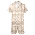 thumbnail image 6 of XFeng Women Plaid Satin 2 Piece Pajama Set, 6 of 8