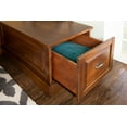 thumbnail image 5 of Linon Trefny 3-Piece Backless Corner Breakfast Nook Dining Set with Storage, Walnut, 5 of 26