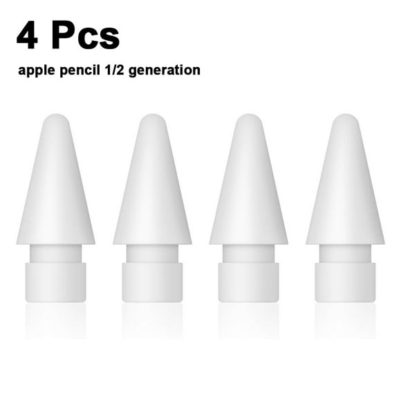 4 Packs Pen Tip for Apple Pencil Replacement Stylus Fine Nib Compatible with iPad Air Mini Pro Apple Pencil 1st Gen and 2nd Generation Tips