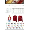 thumbnail image 2 of MixMatchy Women's Soft Basic Long Sleeve Button Down Classic V-Neck Knit Cardigan Sweater, 2 of 7
