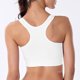 thumbnail image 4 of Gibobby Brasier deportivo para mujer Sujetador con cierre frontal para mujer, espalda, talla grande, sin forro, con aros, completa(Blanco,XL), 4 of 4