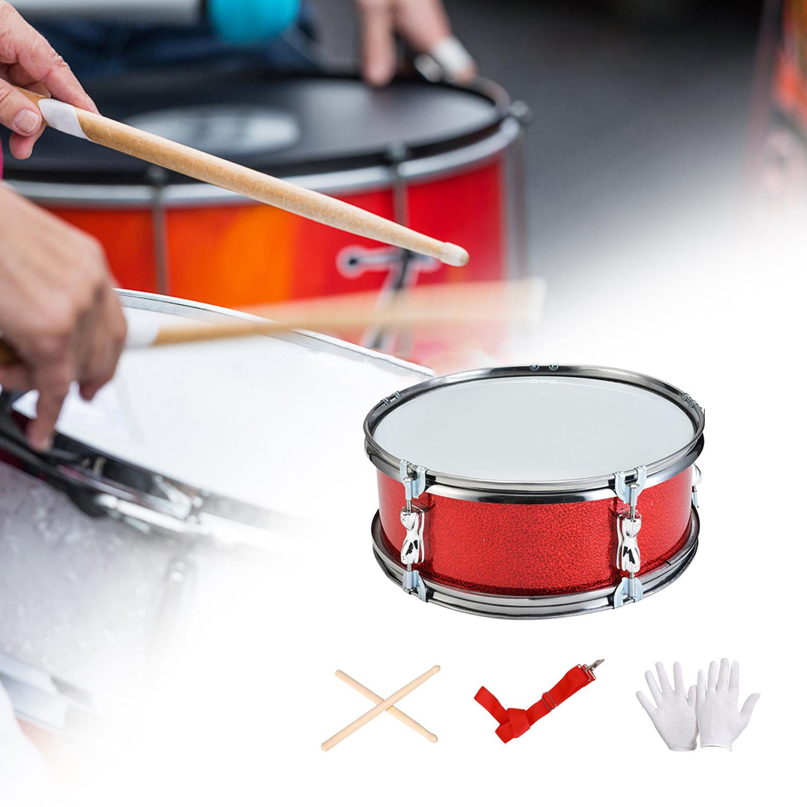 Snare Drum Percussion Instrument Music Drum Drum Set with Stainless Steel Build for Beginners Boys Children Parties