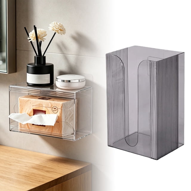 BotaniNest Wall Mounted No Drill Tissue Holder Stylish And Functional Dispenser For Home Bathroom Kitchen Or – Easy Installation And Modern Design