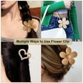 thumbnail image 3 of Butterfly Hair Claw Clip 6 Pcs Cute Flower Hair Clips Matte Large Claw Clips for Women Thick Hair Claw Non Slip Heart Clips for Thin Hair Clamps Butterfly Clips, 3 of 10