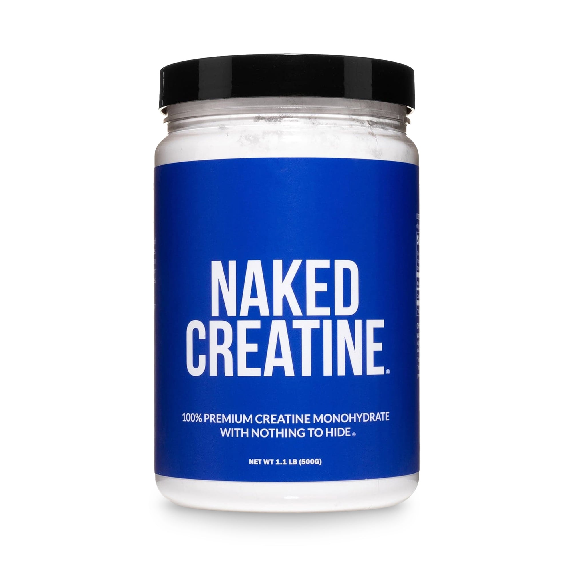 Naked Creatine Monohydrate, Unflavored Micronized Creatine Powder Supplement, 100 Servings