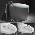 Cingo Intelligent Toilet with Bidet Built in for Bathrooms, Toilet with