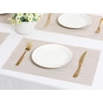 thumbnail image 6 of Unique Bargains 8 Pack Washable Placemats for Table Decor Wipeable Place Mat Beige 18x12in, 6 of 7