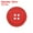Red, variant on Uxcell 10Pcs 40L Sewing Buttons 1"(25mm) Resin Round Flat 4-Hole Craft Buttons for Sewing Clothing DIY, Red