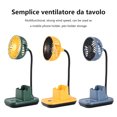 thumbnail image 4 of Toystoory Ventilador de escritorio portátil recargable con soporte para teléfono, dispositivo de refrigeración giratorio para sala de estar y Accesorios para electrodomésticos, 4 of 6