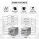 thumbnail image 3 of 15-Piece Metal Element Cube Set - Perfect for Science Lovers, 3 of 5