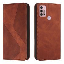 Wallet Pouch Designed for Motorola Moto G Power 2022 PU Leather Case, With RFID Blocking Flip Folio Stand Credit Card Phone Cover,Brown