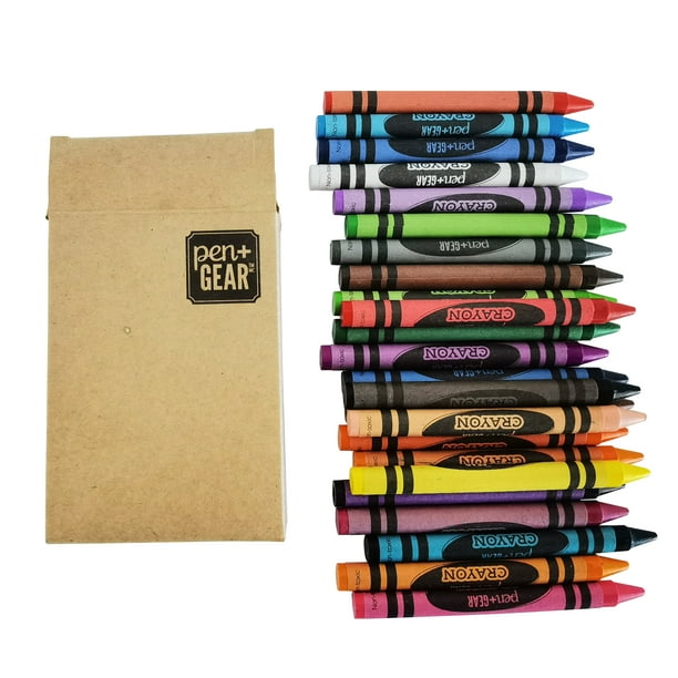 Pen + Gear Classic Crayons in Bulk, Classroom Supplies for Teachers, 24 Crayon Packs with 24
