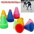 thumbnail image 2 of 10 Pcs Football Marking Cup Marker Cones Slalom Roller skate pile Soccer Training Equipment, 2 of 10
