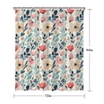 thumbnail image 5 of Pioneer Flower Floral Print Pattern Shower Curtain 72"x84" ,Bathroom Decorative Shower Curtains Set with 12 Hooks,Modern Waterproof Washable Shower Curtain, 5 of 6