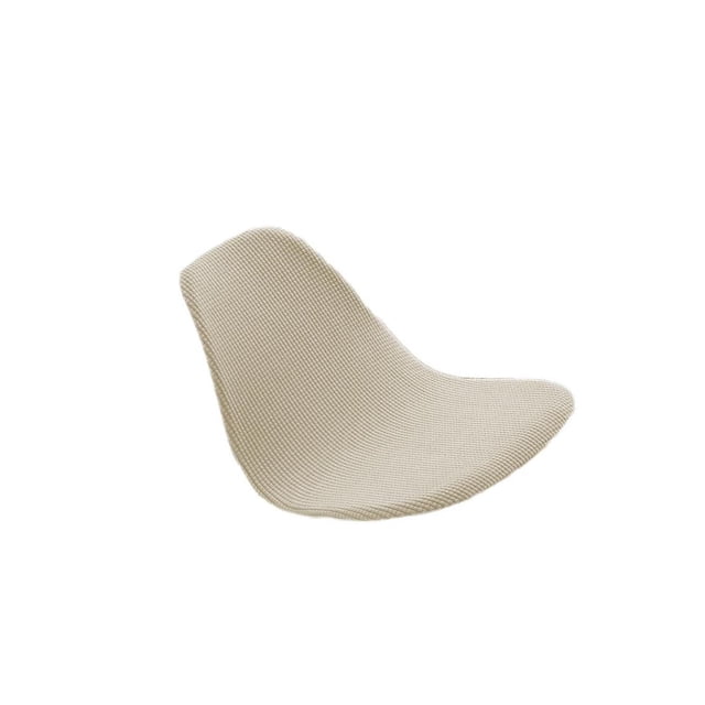 Shell Chair Seat Cover Conferences Hotel Dining Room Slipcover Anti-Dust beige
