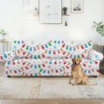 thumbnail image 5 of XYZCANDO Christmas Lights Stretch Chair Slipcovers 4 Seater Couch Cover, Printed Sofa Cover, Universal Couch Cover Sofa Slipcovers for Living Room Bedroom, 5 of 6
