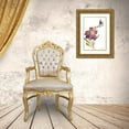 thumbnail image 3 of Loreth, Lanie 23x32 Gold Ornate Wood Framed with Double Matting Museum Art Print Titled - Iris and Hummingbird, 3 of 4
