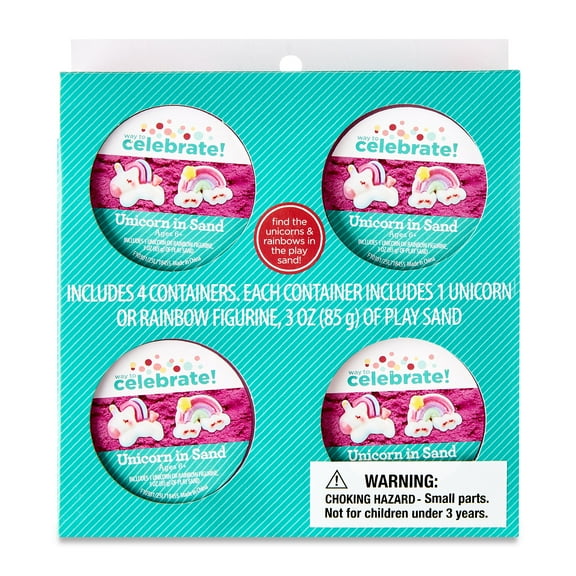 Multi-Color Unicorn Sand Surprise Party Favors, 4 Count, by Way To Celebrate