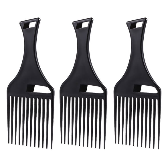 3pcs Smooth Hair Pick Comb Wide Hair Pick Comb Afro Hair Comb Barber Comb