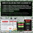 thumbnail image 2 of Restoration Shop - Titanium Gray Metallic - Low V.O.C. Urethane Basecoat with European Clearcoat Auto Paint - Complete Gallon Paint Color Kit - Automotive Coating, 2 of 2