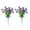 F, variant on Partheme Artificial Violet Flowers, Fake Purple Violets, Silk African Flower Branch, Wedding Bouquet Centerpieces for Outdoor Indoor Home Porch Decor, Realistic Faux Floral Arrangement, D