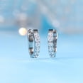 thumbnail image 4 of Leander Hypoallergenic Pure Titanium Huggie Hoop Earrings, F136 Implant Grade Titanium Small U-Shaped Cuff Earrings Lightweight for Women Sensitive Ears, 4 of 5
