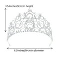 thumbnail image 3 of Elegant Party Headbands Crowns Hair Hoop for Birthday Wedding Queen Headpiece for Girls Show Stage Costume, 3 of 9