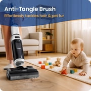 Tineco iFloor 5 Stretch Cordless Wet Dry Vacuum Cleaner, Vacuum & Mop in One, 180° Lay-Flat Cleaning, Up to 45-Min Runtime, Quiet Self-Cleaning and Drying for Hard Floors