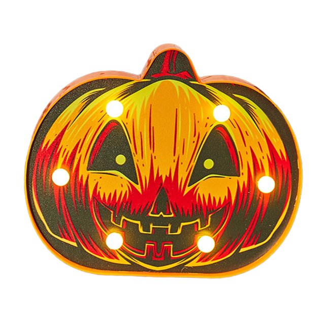Luces decorativas 3D de Halloween, impermeables, para festivales, bares, escritorios, etc. Calabaza B