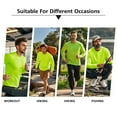 thumbnail image 4 of ProtectX High Visibility Shirts Safety for Men Women, Sun Protection Long Sleeve Work T Shirt Construction Shirts, Green, Medium, 4 of 7