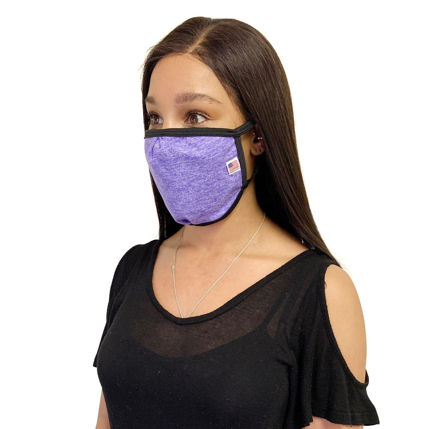 Casaba Made in USA Face Masks Mouth Nose Washable Reusable Double Layer Mask Cotton Cloth