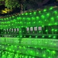 thumbnail image 6 of Pooqla Net Lights, 300LED 14.8x4.9ft Christmas Outdoor Mesh Lights 8 Modes Green Wire, Connectable Waterproof Decorative Light for Bushes Tree Garden ,Green, 6 of 7