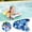 Blue, variant on TOUMENY Kids Inflatable Surfboard, Portable Prone Board for Outdoor Water Activities, Safe Paddleboard for Children's Sea Surfing and Beach Fun