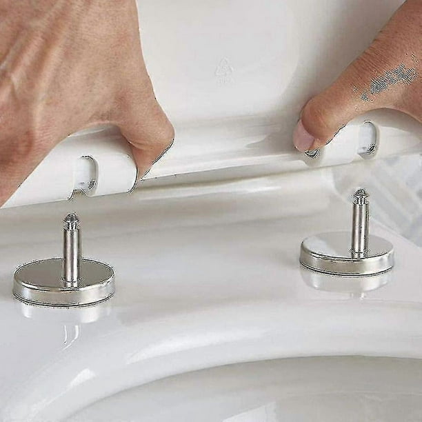 1 Pair Toilet Seat Hinge, Toilet Seat Hinge Fixings, Toilet Seat Fixing Part Top Fixing Universal Fixing Bolt Expansion