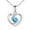 Blue, variant on Jewelry VerPetridure able and new peach heart-shaped love pendant necklace