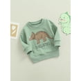 thumbnail image 3 of Kiapeise Toddler Girl Boy Sweatshirt Dinosaur Long Sleeve Sweater Pullover Top Cute Fall Winter Clothes, 3 of 8