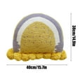 thumbnail image 2 of Hwkond Large Throw Pillows Rainbows Pillow Embroidery Cushion Soft And Comfortable Cute Shape Sofa Bed Window Pillow Fine Handfeeling No Pilling No Linting,Yellow, 2 of 5