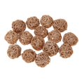 thumbnail image 2 of 15 piezas de bolas de mimbre multicolor para decoración de bodas, fiestas y Navidad. Beige, 2 of 9