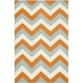 thumbnail image 5 of SAFAVIEH Dhurries Wenona Geometric Runner Rug, Terracotta/Blue, 2'6" x 8', 5 of 6