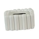 thumbnail image 3 of Dispensador de pañuelos faciales elegante para restaurantes, tocadores y oficinas. blanco, 3 of 9
