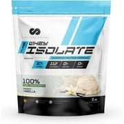 Limitless Pharma Limitless Pharma Pure Whey Isolate | High Protein Whey Isolate Powder | 27g Protein, 6g BCAAs, Sugar Free, Gluten Free, Low Carb, Low Lactose | 30 Servings, 2LB (Vanilla)