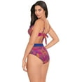 thumbnail image 4 of Women's Skinny Dippers 6540344 Tangerang Trixie Twist Bralette Swim Top (Sunset L), 4 of 6