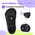 thumbnail image 3 of Stepedia Kids Girls Boys Water Shoes Wide Toe Box Barefoot Shoes Quick Dry Beach Shoes Hiking Aqua Shoes, Black, 3 of 8