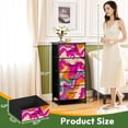 thumbnail image 2 of 4 Drawer Vertical Storage Dresser Abstract Hand Drawing Psychedelic Camouflage Wavy Liquid Dye Marble with Wood Top Fabric Pull Drawers, 2 of 8