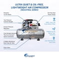 thumbnail image 2 of Compresor de aire California Air Tools 2010ALFC 1.0 HP 7.6A, 2 of 6