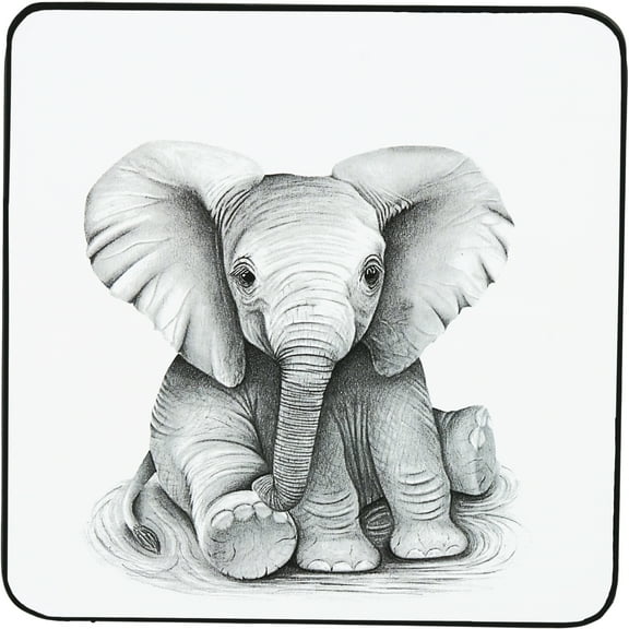 Pavilion Gift Company - Elephant - 4.25" Coaster