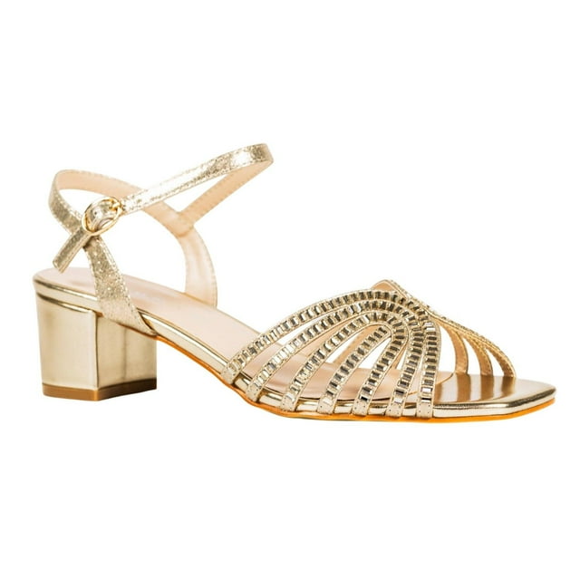 Lunar Womens Twinkle Block Heel Sandals