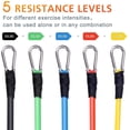 thumbnail image 2 of Exercise Resistance Band Set 11 Piece Strength Training Gym Tube Tension Band with Handle, Door Anchor, Ankle Strap, Carry Bag, 2 of 5
